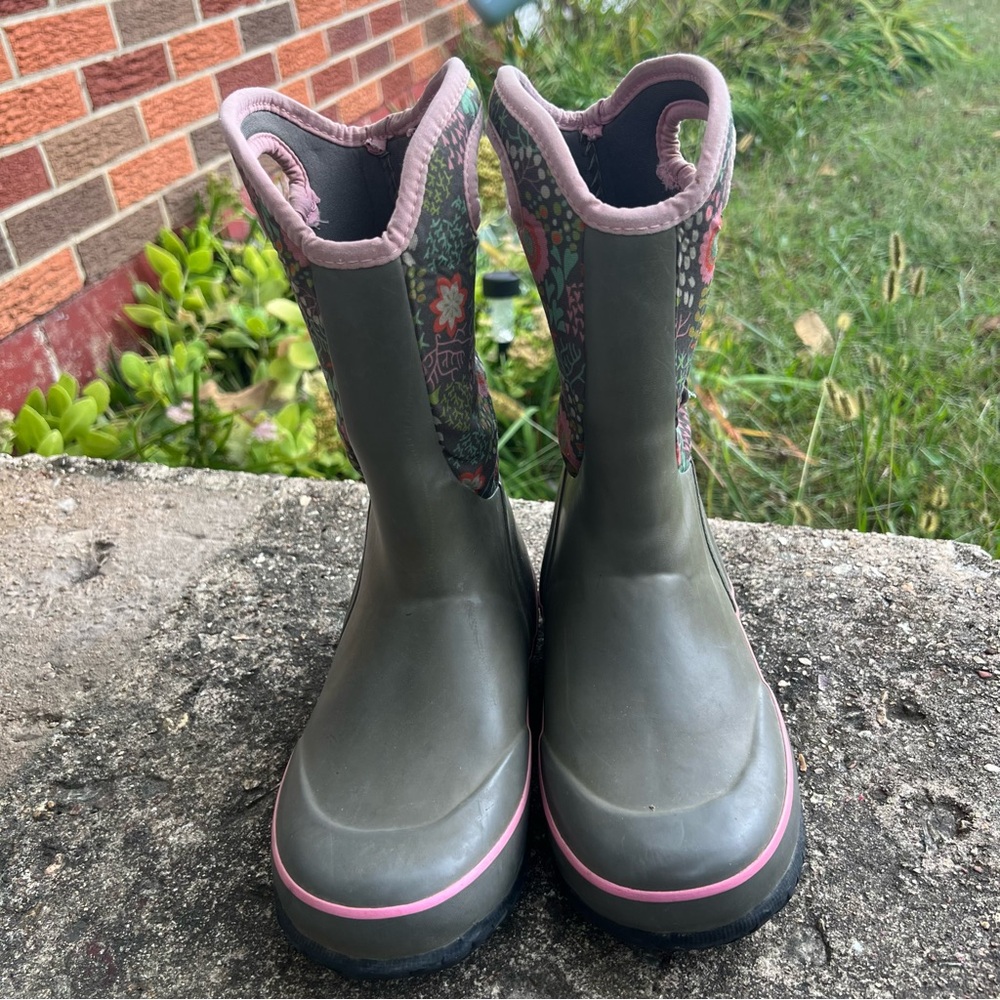 Bogs Kids Slushie Reef Floral Boots - Picture 2 of 10